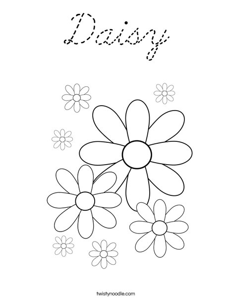 Daisy Coloring Page