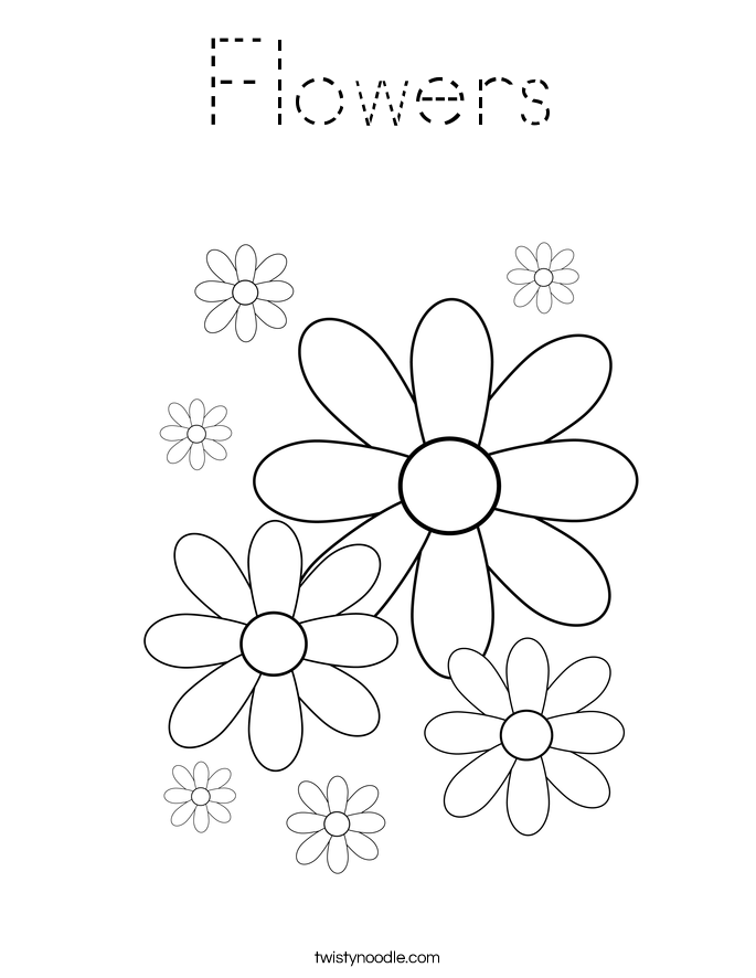 Flowers Coloring Page