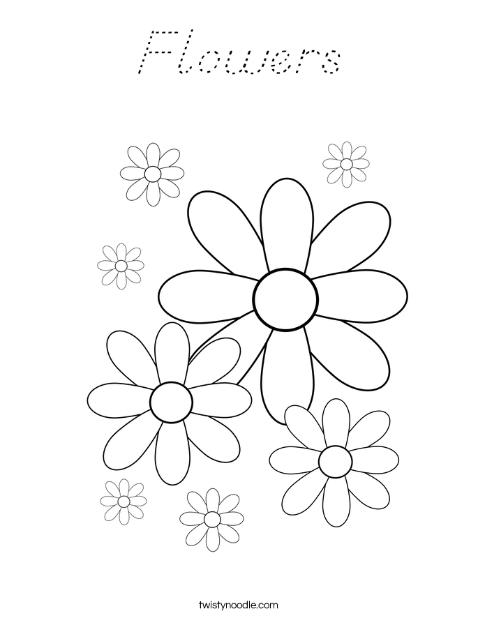 Flowers Coloring Page