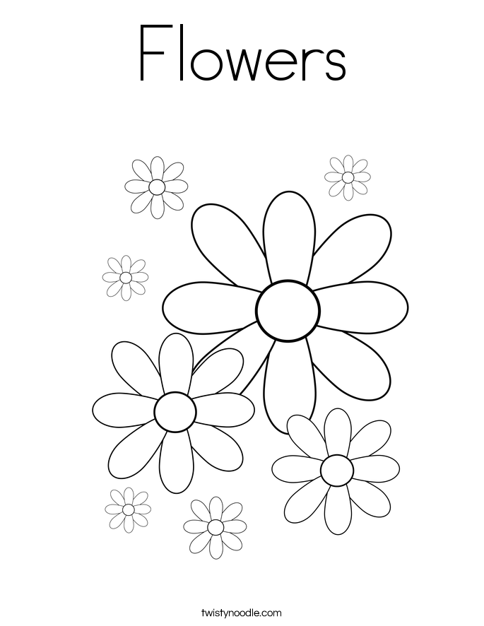 Flowers Coloring Page