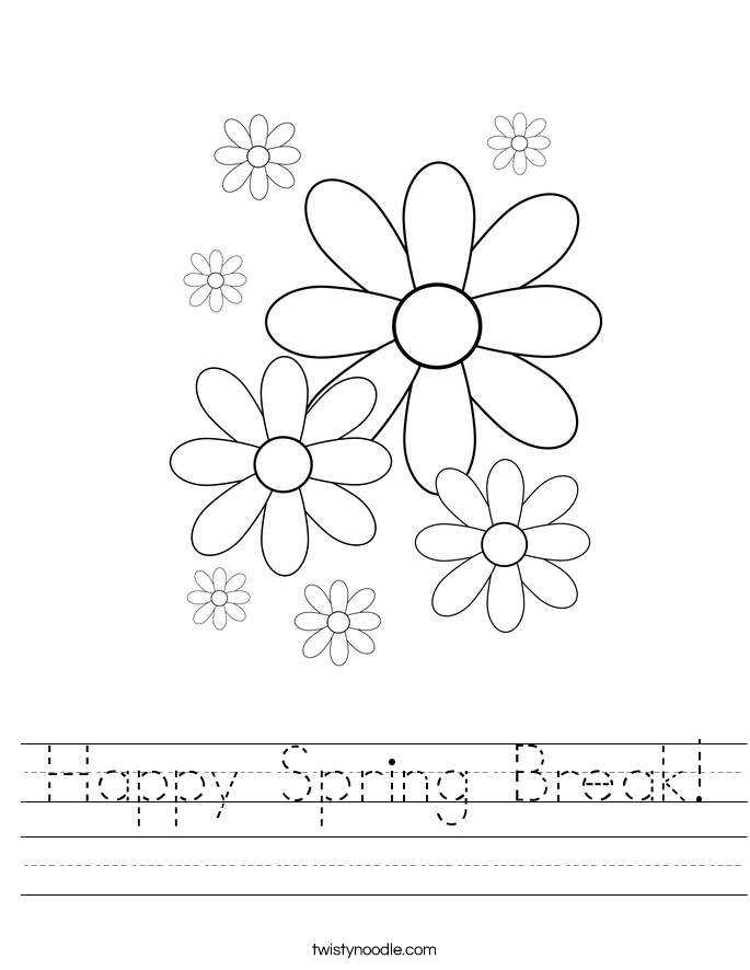 Happy Spring Break! Worksheet