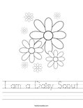 I am a Daisy Scout Worksheet
