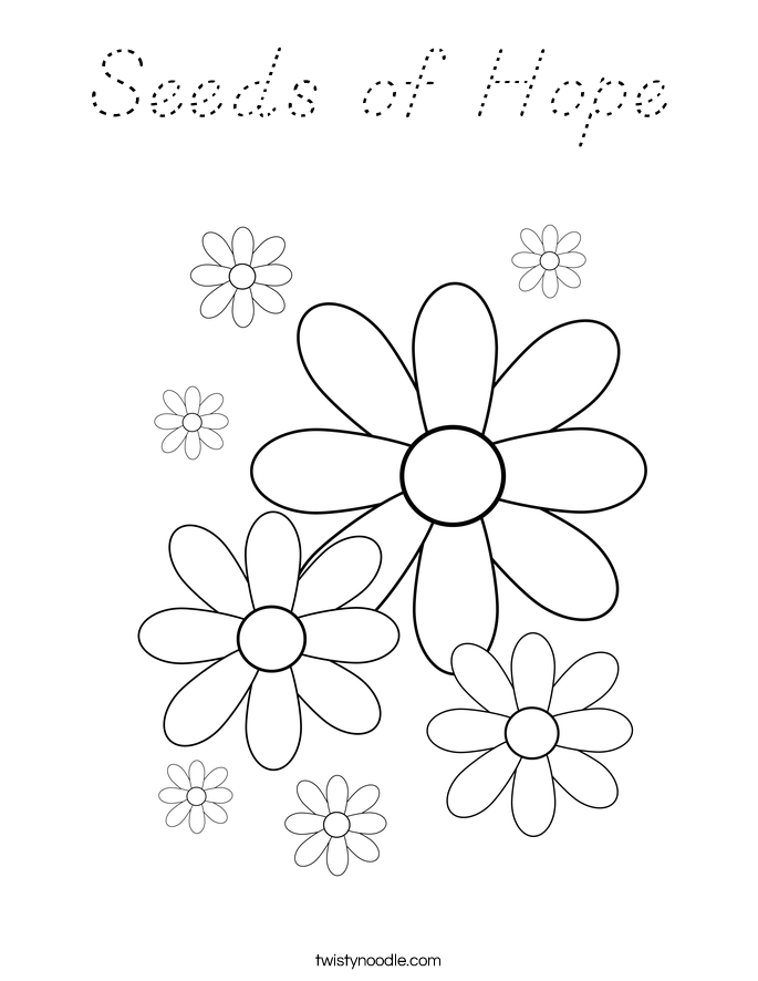 Seeds of Hope Coloring Page