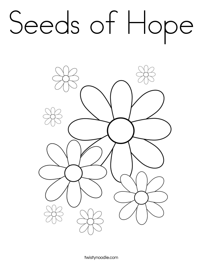 Seeds of Hope Coloring Page