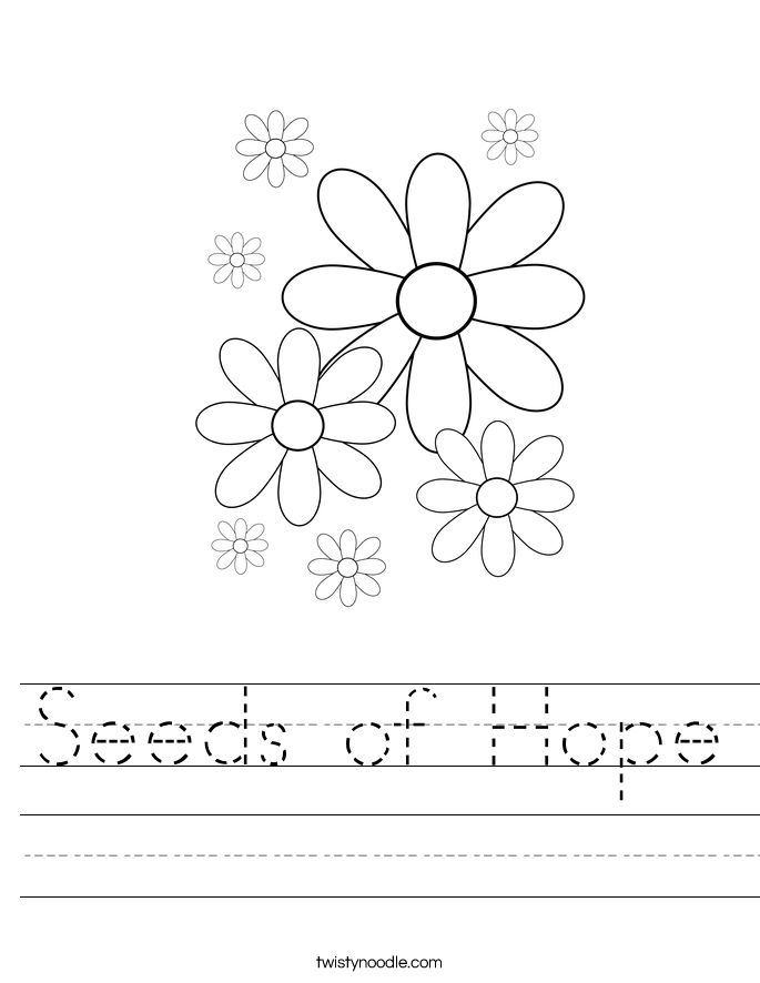 Seeds of Hope Worksheet