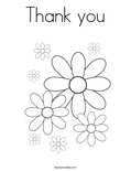 Thank you Coloring Page