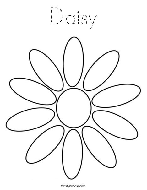 Daisy Petals Coloring Page