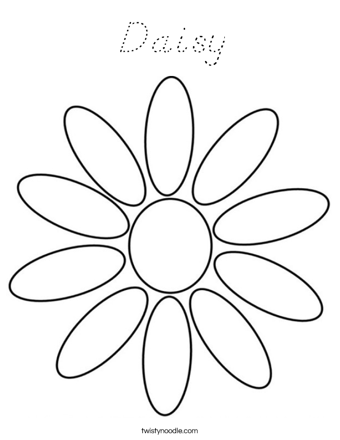 Daisy Coloring Page