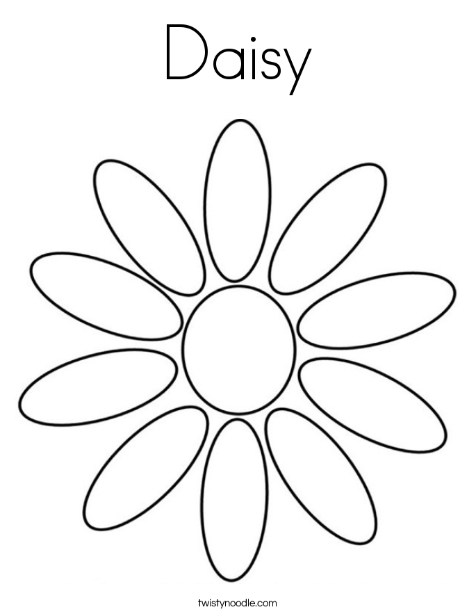 Daisy Coloring Page