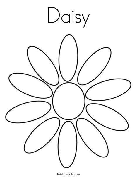 Daisy Petals Coloring Page