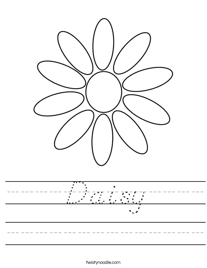 Daisy Worksheet