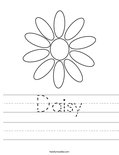 Daisy Worksheet