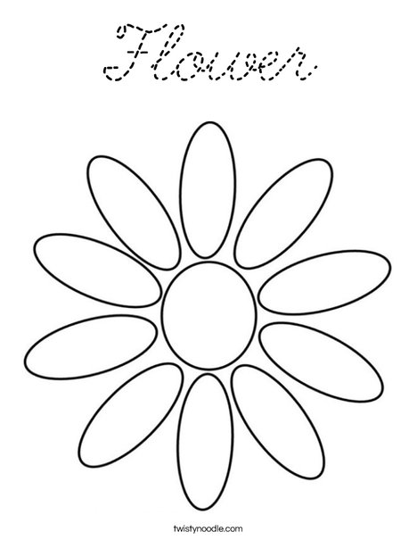 Daisy Petals Coloring Page