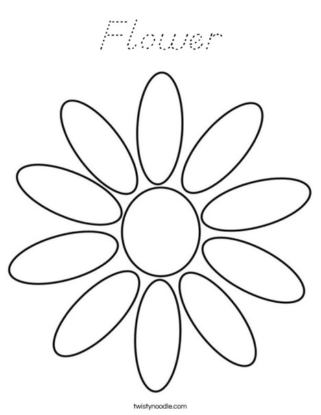 Daisy Petals Coloring Page