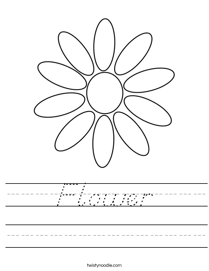 Flower Worksheet