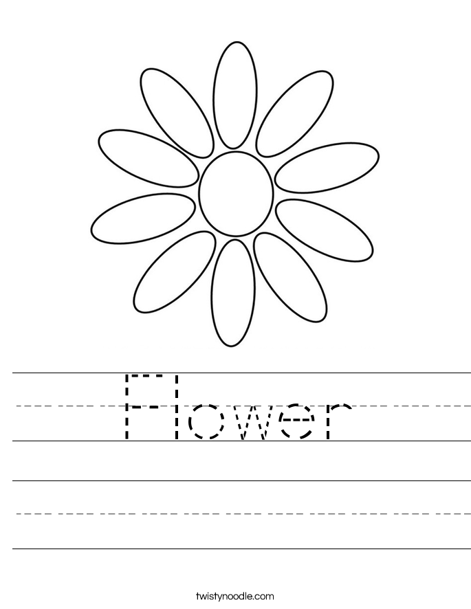 Flower Worksheet