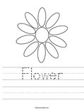 Flower Worksheet