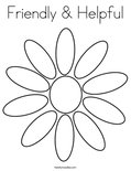 Friendly & Helpful Coloring Page