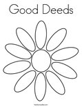 Good Deeds Coloring Page