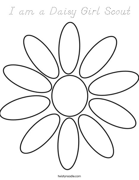 Daisy Petals Coloring Page