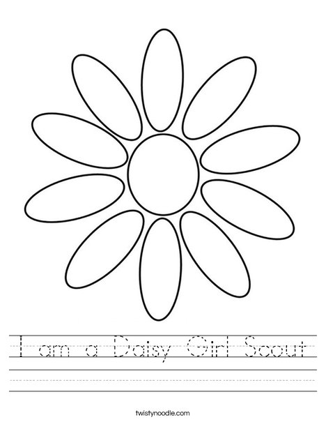 Daisy Petals Worksheet