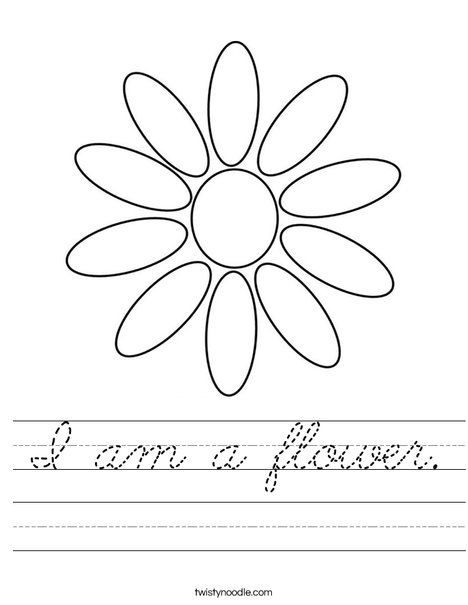 Daisy Petals Worksheet