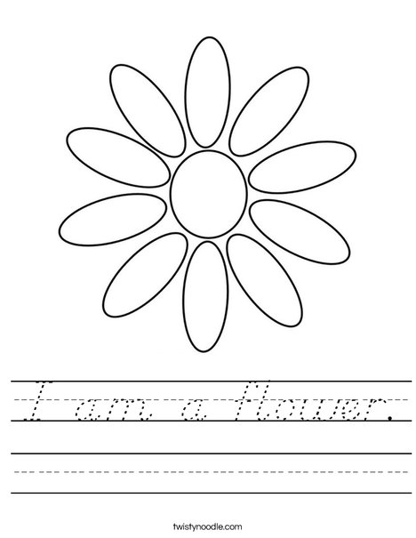 Daisy Petals Worksheet