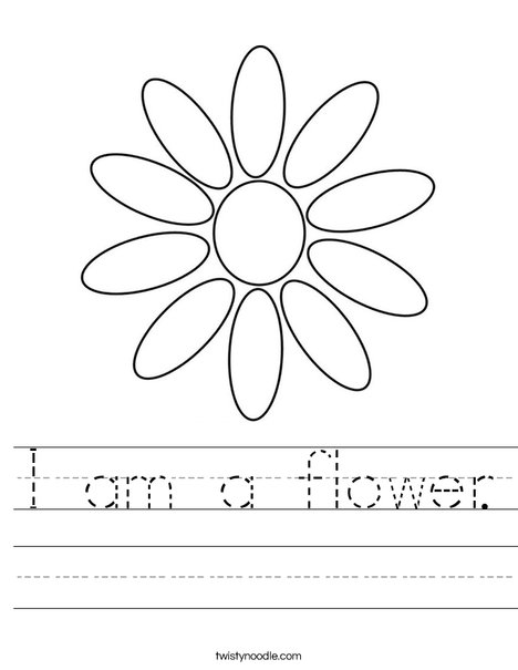 Daisy Petals Worksheet