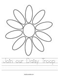 Join our Daisy Troop Worksheet