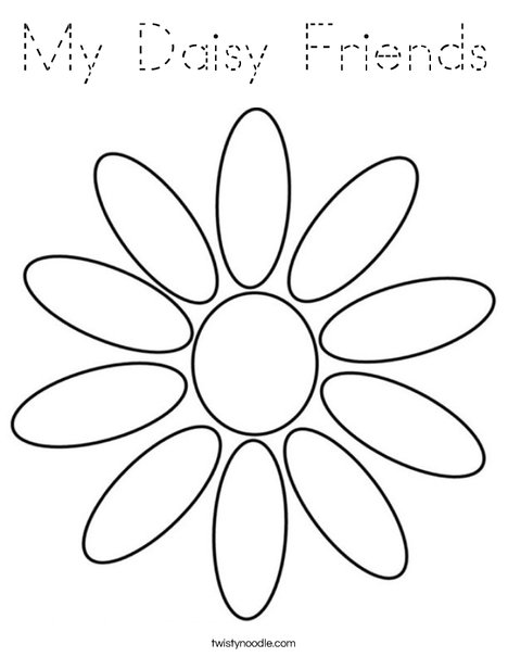 Daisy Petals Coloring Page