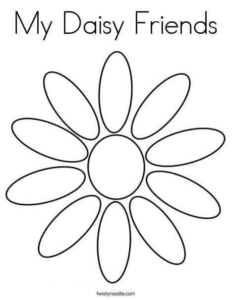 Daisy Petals Coloring Page