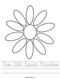 The Girl Scout Promise Worksheet