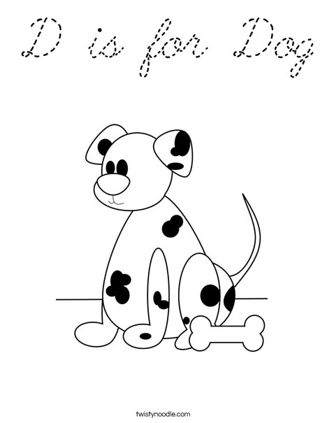 Dalmatian Coloring Page