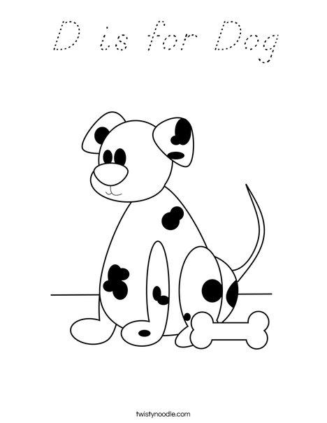 Dalmatian Coloring Page