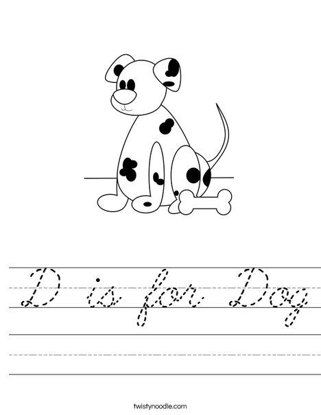 Dalmatian Worksheet