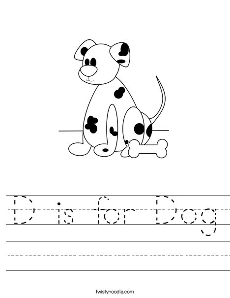 Dalmatian Worksheet