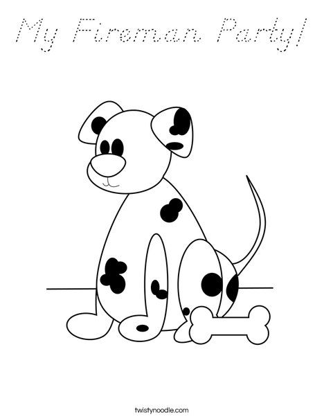 Dalmatian Coloring Page
