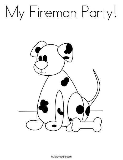 Dalmatian Coloring Page