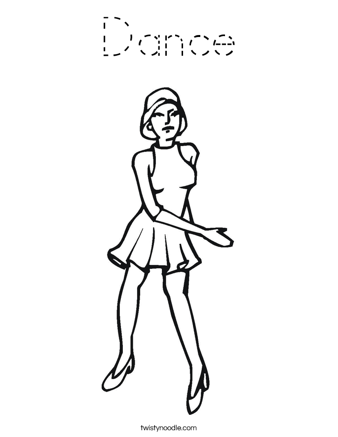 Dance Coloring Page