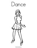 Dance Coloring Page