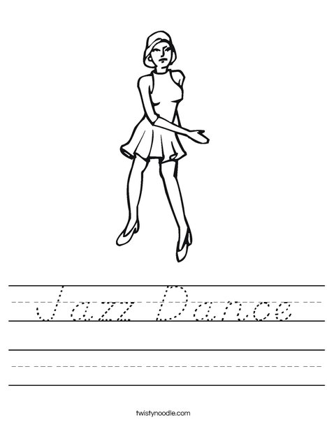 Jazz Dancer Worksheet