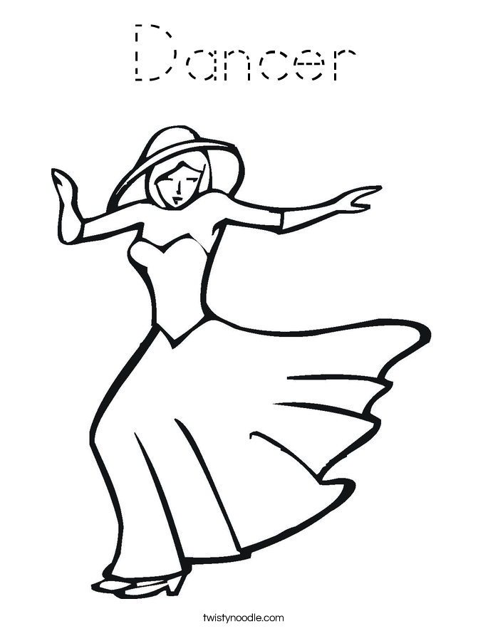 Dancer Coloring Page