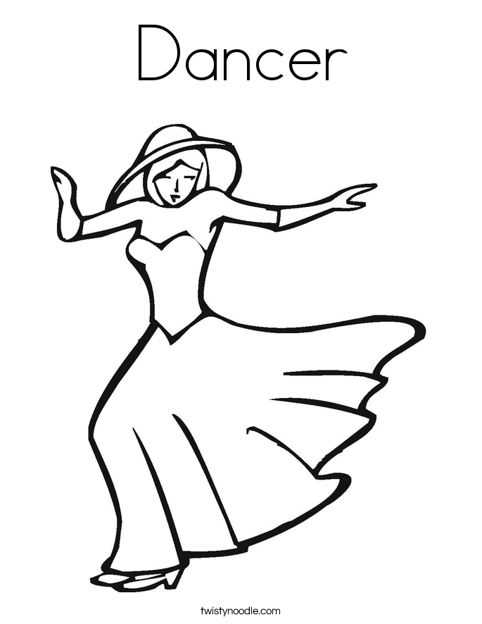 Dancer Coloring Page