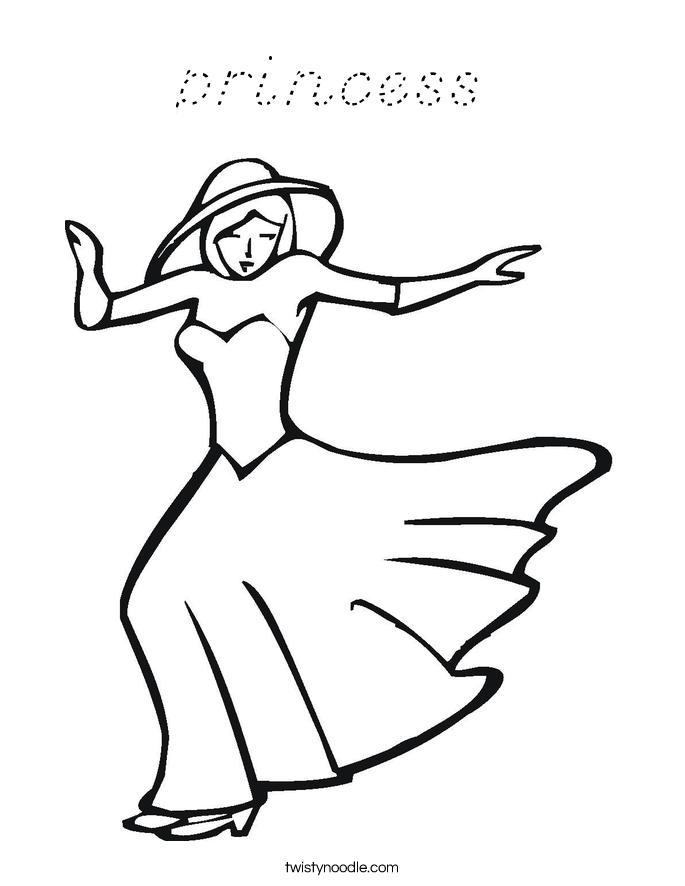 princess Coloring Page