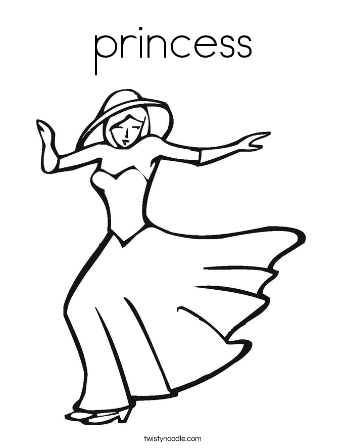 princess Coloring Page