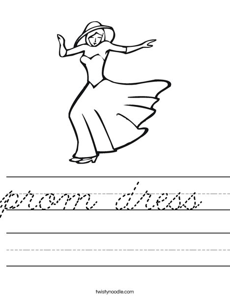 Dancer with Hat Worksheet