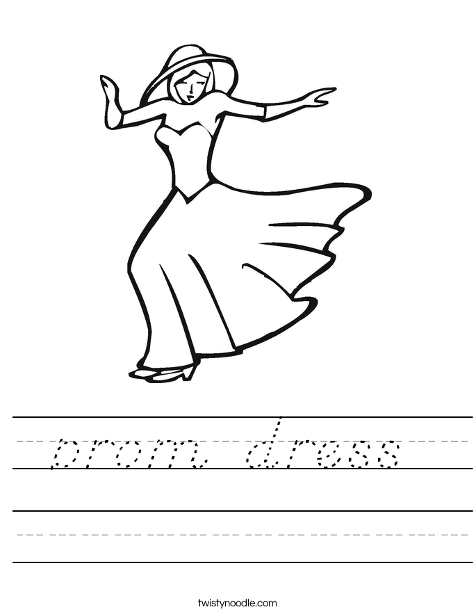 prom dress Worksheet