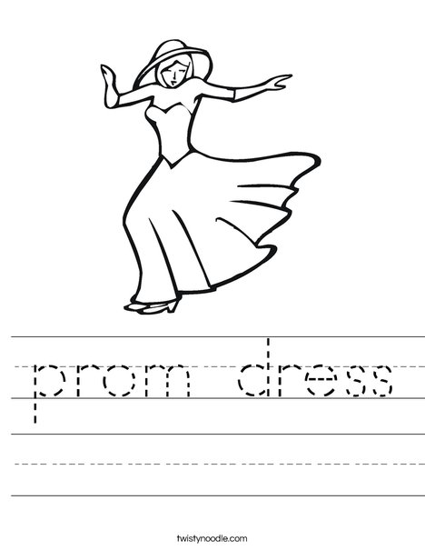 Dancer with Hat Worksheet