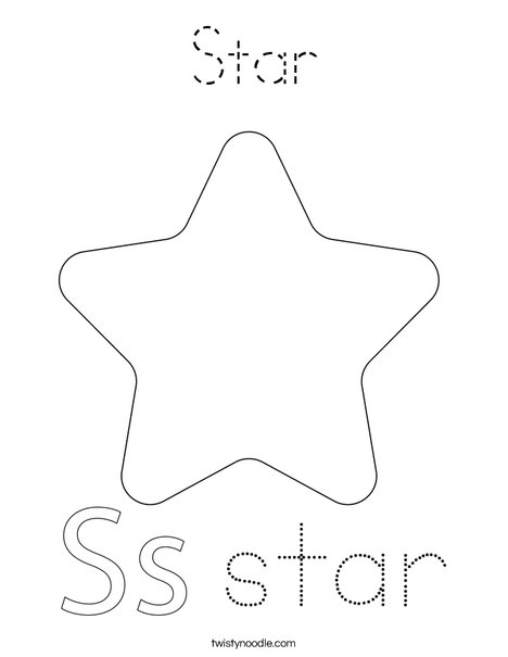 Dancing Star Coloring Page