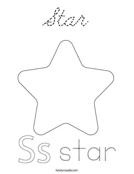 Dancing Star Coloring Page